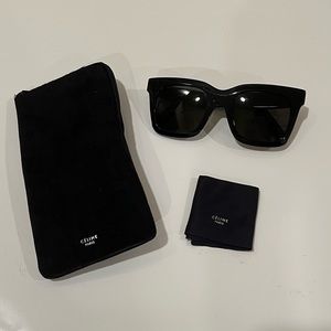 CÉLINE Luca Sunglasses Black with Case and Dust Cloth